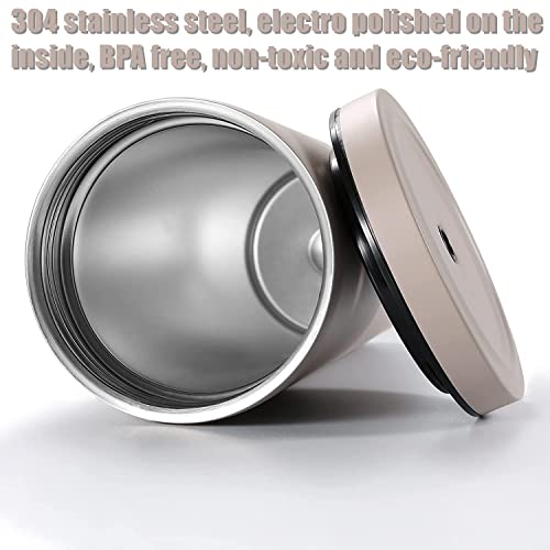 LATERN Iced Coffee Tumbler with Lid and Straw, 750ml Insulated Stainless Steel Cup Double Wall Vacuum Travel Coffee Mug Reusable Water Cup Keeps Drinks Cold & Hot (Coffee Grey, 1Pcs) - Image 3
