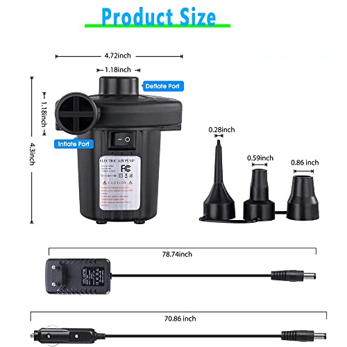 Pompa ad aria elettrica, pompa portatile a