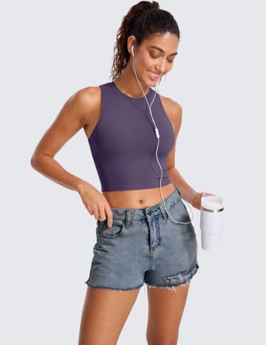 Image of Natural Feelings Nudi Sports Bras for Women Removable Padded Yoga Tank Tops Sleeveless Fitness Workout Crop Tops