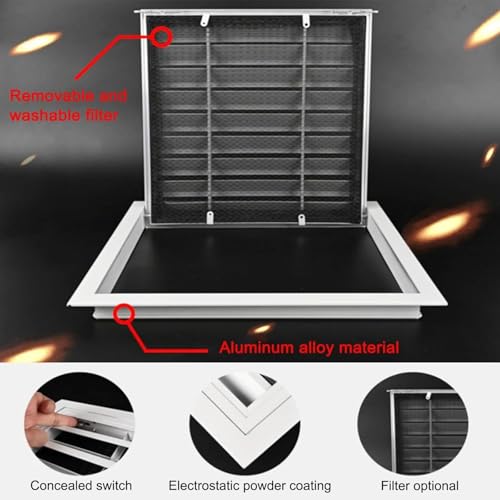 Grille de ventilation aluminium anti-insecte pour pignon de toit