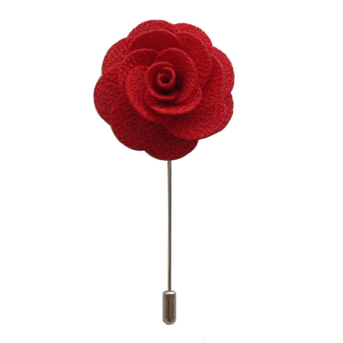 HansicodMen's Lapel Flower Stick Brooch Pin Boutonniere for Suit Tuxedo Corsage