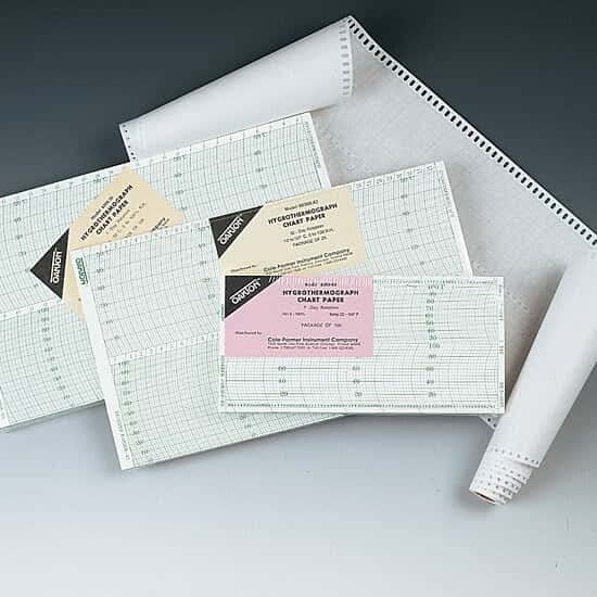 Oakton Hygrothermograph Chart Recorder Paper; 14-122F, 7 Day, 2 Hour; 100/Pk-image-7