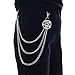 Punk Pants Chain, Pentagram Keychains for Men Women Jean Trouser Biker Chains Jewelry Gothic Rock Emo Accessories