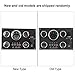 BHDK Digital Gauge Set, Triple 52mm/82mm Waterproof Cluster with Voltmeter, Oil Press, Water Temp, Engine Speed & Oil Level Display for Car/Truck/Marine (12V/24V)
