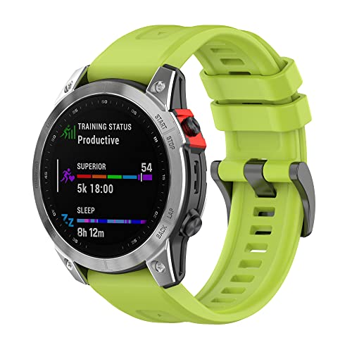 Bracelet montre silicone 22mm Garmin Fenix 5 réglable et anti-transpiration