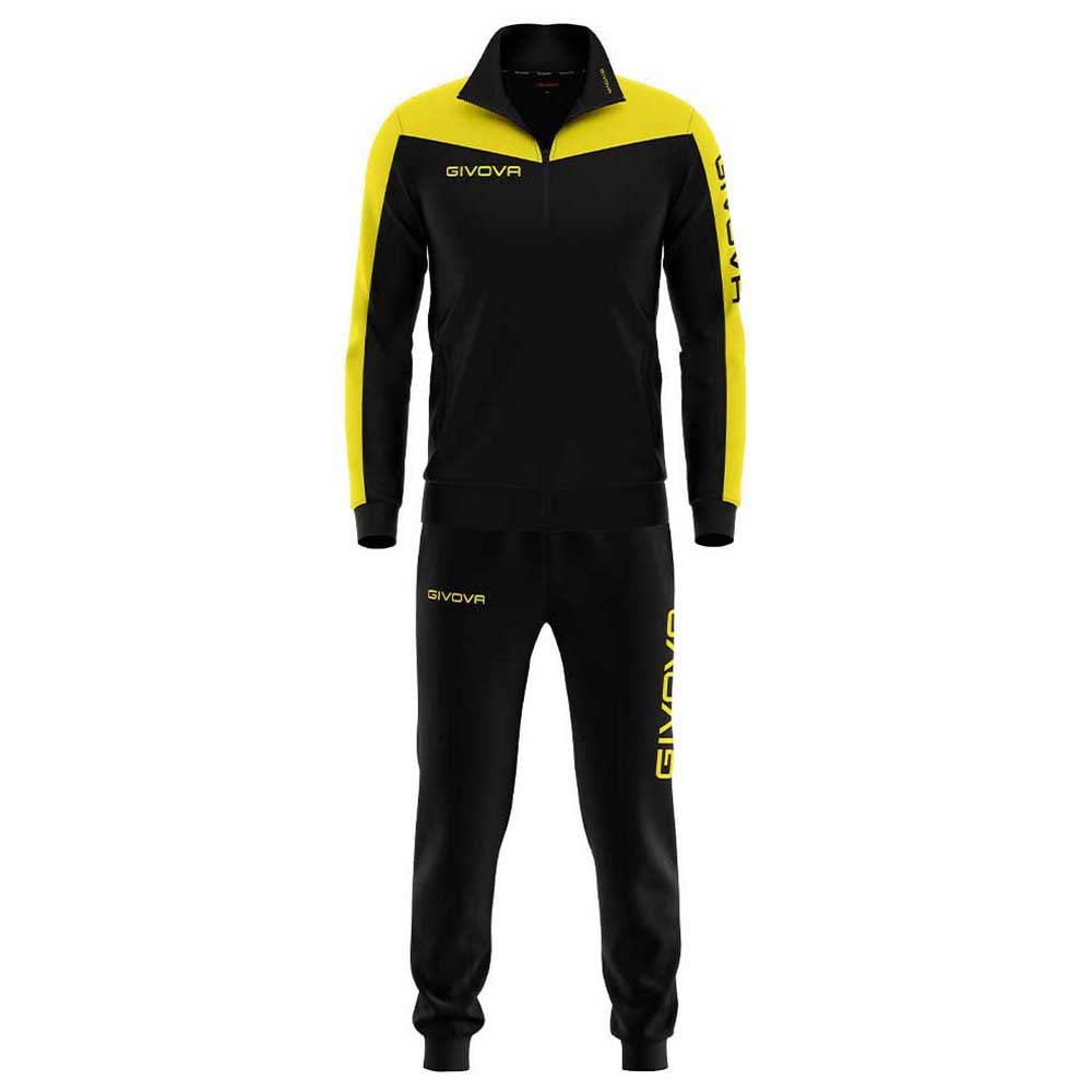 Givova Unisex Rome Roma Triacetate Training Black/Yellow, 2XL, XXL