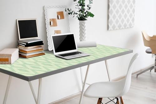 Couverture de bureau 100x50 cm en vinyle PVC imperméable tapis de table vert