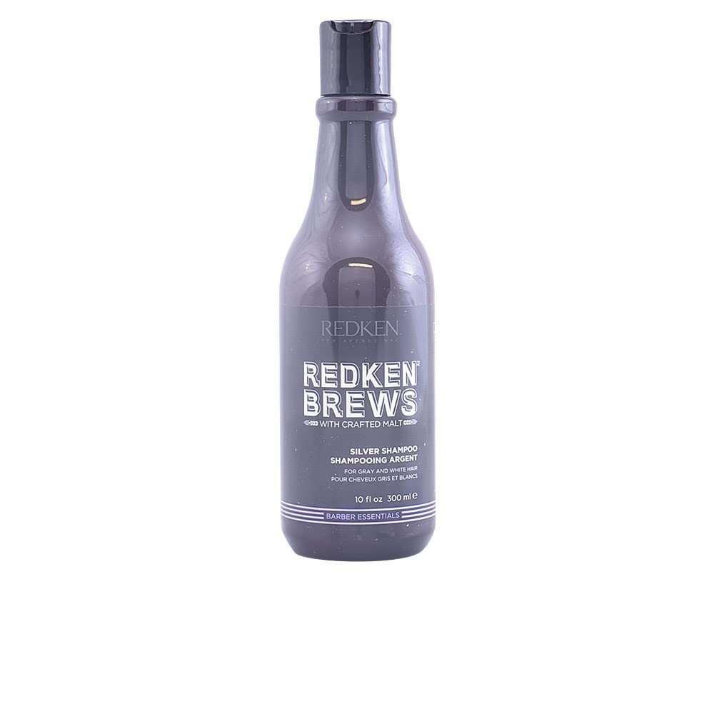 REDKEN | Brews | Men's Grey/Silver Hair Shampoo | For Grey and White Hair | 300ml