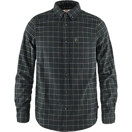 Fjallraven Fjallraven Fjällräven Herren Övik Flannel M Shirt, Dark Grey, L EU