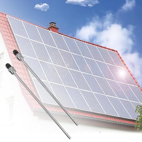 FSWWSF 2 Stück 1/2 Zoll Tauchhülsen 300mm Tauchhülse Edelstahl 304 Gewinde für Temperatursensor Thermowell Diving Tube Schutzrohr für Thermoelemente Schutzrohr für Temperaturfühler