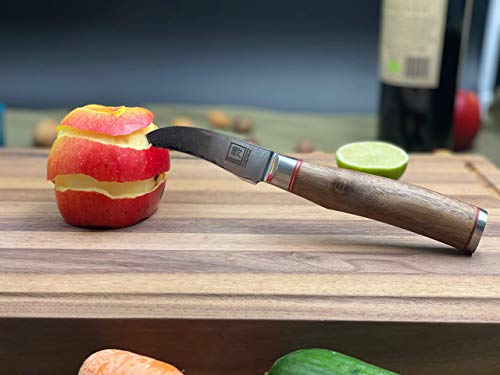 Zayiko Kurumi Damastmesser Schälmesser mit 8 cm Klinge