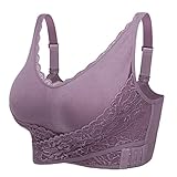 🧘‍♀[Suave Encaje]:El encaje de alta calidad utilizado en nuestra sujetador deportivo no se sentirá incómodo ni áspero.Sujetador sin aros push up bra telas transpirables, suave, flexible. Amigable con su piel y cómodo de llevar.No solo se ajustan al cuerpo, sino que también son transpirables y respetuosos con la piel. Puede absorber el sudor rápidamente, lo que le permite disfrutar de la felicidad que brinda el ejercicio.
