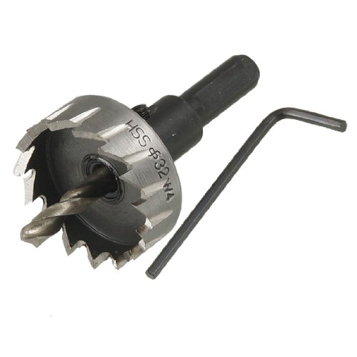 uxcell 1.26 Inch HSS Hole Saw Set Steel Iron Cutting Twist Drill Bit