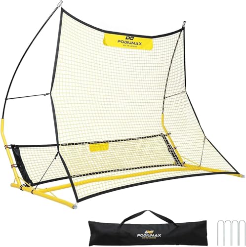 PodiuMax Soccer Rebounder, 6x4.7ft Large Soccer Rebound Net...