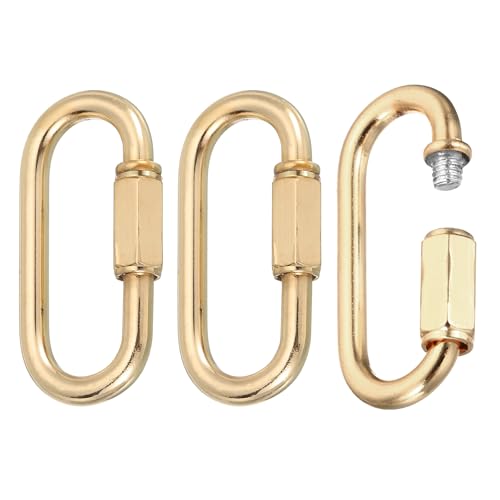 MECCANIXITY Chain Connectors, 4mm Thick Quick Link Screw Lock Oval