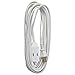 Master Electrician 09415ME 20-Feet Vinyl Cube Tap Extension Cord, White