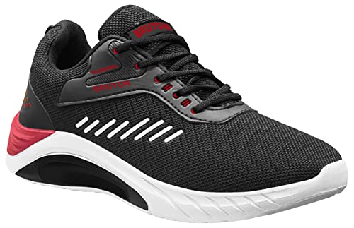 Image of BRUTON Men's Training Sneakers | Lightweight Lace-Up Casual Walking & Gym Shoes | Cushioned Sports Shoes