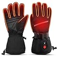 SNOW DEER Heated Gloves for Men Women, Electric Glove Rechargeable Battery Heated Hand for Motorcycle Biking Hunting Arthritis Skiing Working