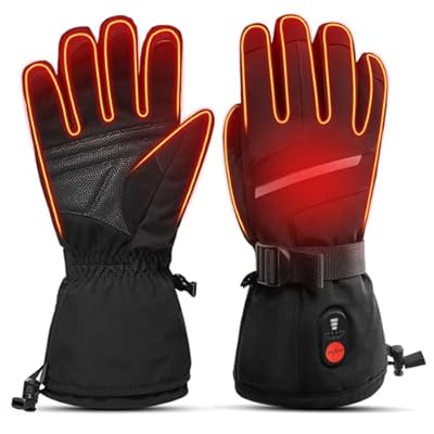 SNOW DEER Heated Gloves for Men Women, Electric Glove Rechargeable Battery Heated Hand for Motorcycle Biking Hunting Arthritis Skiing Working