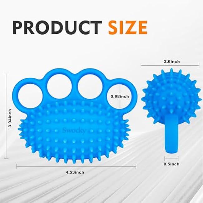 Swokcy Stress Balls for Adults ¨C Hand Exercise Ball & Squeeze Ball Grip Strength Trainer for Finger Therapy, Stress Relief, and Hand Workout(2 pack)