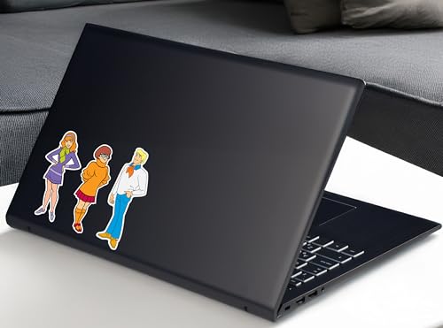 Image of Elektroplate Officially Licensed Scooby-Doo Mystery, Inc. Characters Dynamic Decals | Premium Auto-grade All Weather Vinyl Sticker for Car, Water Bottle, Laptop, Cooler, Phone | Made in USA | Set of 5