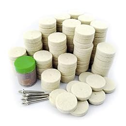 Merryland Flet Polishing Wheel for Dremel 125pcs, Polishing Pad Buffing Wheel 1inch 120pcs Polishing Compound Paste 1pcs and Mandrel 4pcs, Rotary Tool Accessory Set Electric Power Tool DIY, RMTA125C1