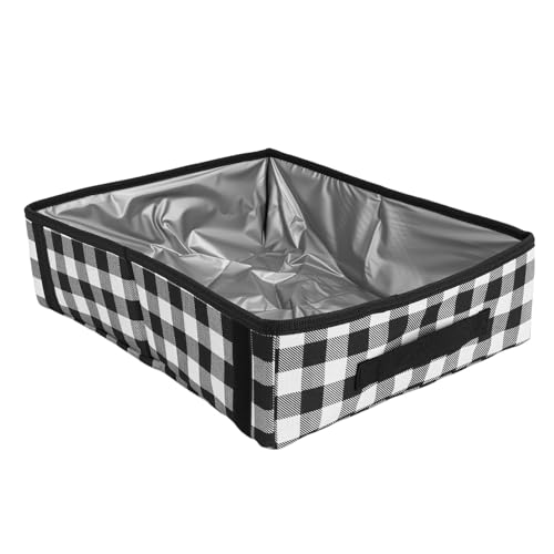 Caja de arena plegable portátil para gatos Haofy miniatura 6