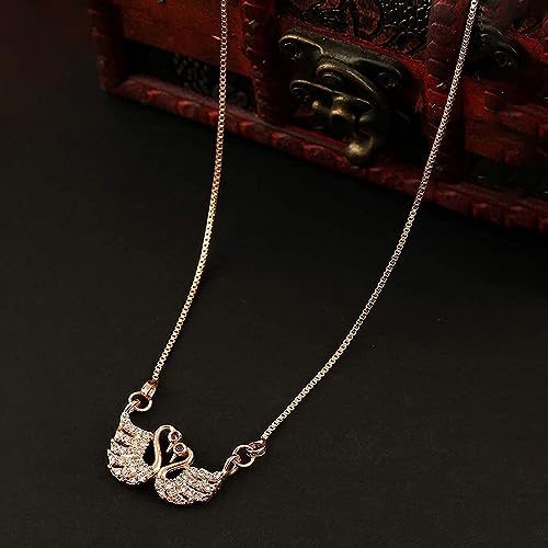 Swan and Butterfly Pendant Combo for Girls and Women