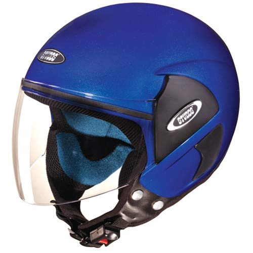 Image of STUDDS EPS CUB Open Face Helmet (Flame Blue, M)