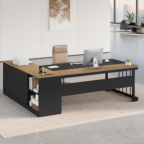 L shaped executive office desk