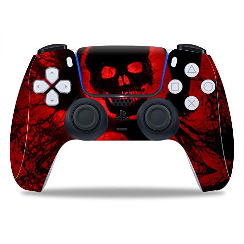 Gebaisi PS5 Controller Skin Sticker for Playstation 5 Cover Wrap Decal Blood Skull Gebaisi PS5 Controller Skin Sticker for Playstation 5 Cover Wrap Decal Blood Skull