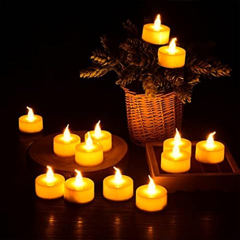 Diyife Vela LED sin Llama [12 Pcs] Cover
