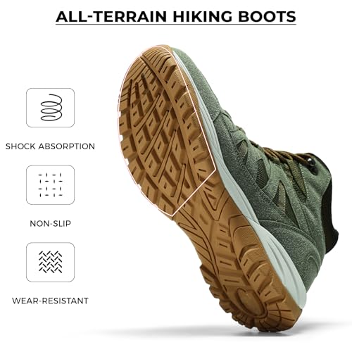 Chaussures de trekking hommes imperméables YOUTHUP marche extérieur - 5