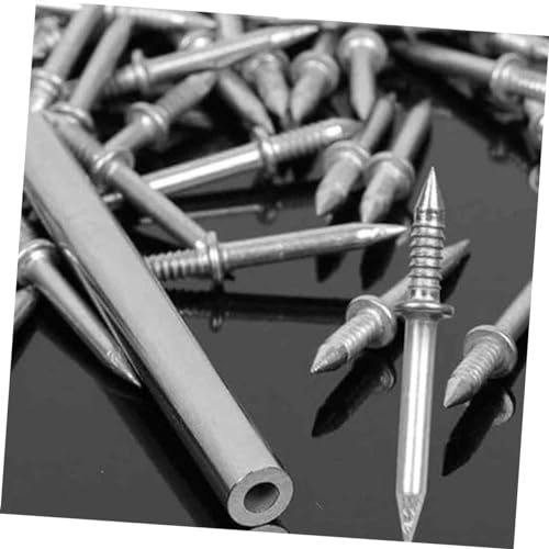 DOITOOL juego de clavos para colgar cuadros de doble cabeza, clavos de hierro sin costura para instalación sin daños para proyectos y decoración del hogar miniatura 6