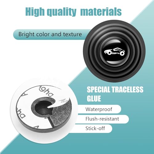 Image of YTM 12 Pcs Car Door Shock Absorber Pads, Rubber Anti Collision Door Guard Protector, Noise Reduction Buffer Sticker, Scratch Protection, Universal Fit for Cars SUVs, Exterior Protection