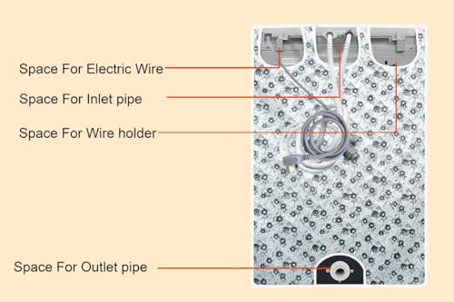 Image of Stylista PVC Washing Machine Cover Compatible for IFB 7 KG Fully-Automatic Top Loading TL-REGS 7.0KG AQUA, Waterproof and Dustproof, Floral Pattern Light Gray