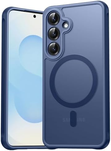 EASDNB für Samsung Galaxy S25 Hülle für Magsafe mit Kameraschutz, Magnetisch Handyhülle für Samsung S25 Hülle, Stoßfeste Kratzfeste Durchscheinende Schutzhülle für Galaxy S25 Case,