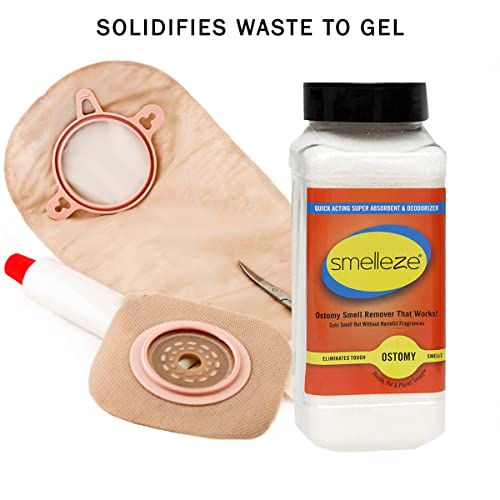 Smelleze Ostomy Bag Smell Removal Deodorizer: 2 Lb. Granules Eliminate Embarrassing Ostomy, Colostomy, Stoma & Ileostomy Odor #TOP3