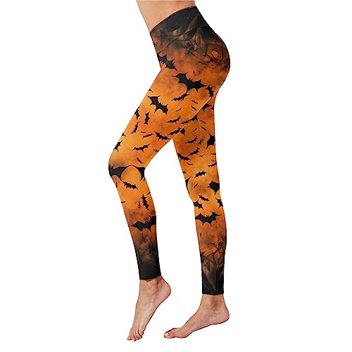 Leggings da donna con stampa di Halloween a vita alta, per yoga, corsa, fitness quotidiano, pantaloni stretti da donna, pantaloni da yoga, pantaloni lunghi da yoga, pantaloni da donna, pantaloni