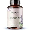 VitalDays Monk Pepper – 180 Capsules – Original Vitex Agnus Castus – 10 mg Extract per Capsule – Vegan – Made in Germany + Free E-Book