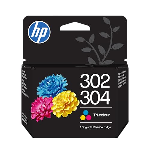HP 302/304 Tri-Color Original Druckerpatrone Farbe (Cyan/Magenta/Gelb) Envy 4525 4520 5030 5010 5020 Officejet 3830 3831 Deskjet 2620 2630 3630 3636 3720 3730 3750
