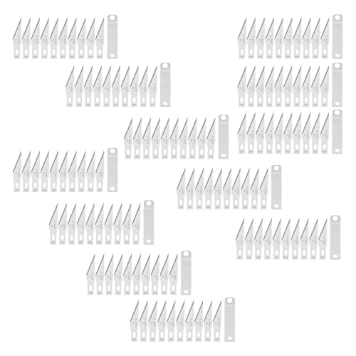 HXHWKEN 120Pcs Lame Scalpel #11 Lames de Rechange pour Cutter de Précision Couteau pour Loisirs Créatifs en Acier Carbone de Qualité Supérieure