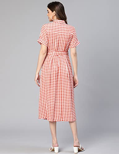 Image of oxolloxo Women's Rayon Shirt Midi Dress