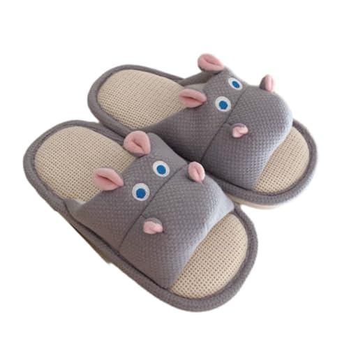Slipper for Women and Men Cute Animal Slipper Unisex Beach Slide Hippo Slipper House Slipper