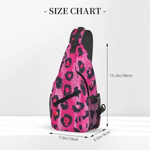 Morrales de hombro con estampado rosa para mujeres y hombres miniatura 3