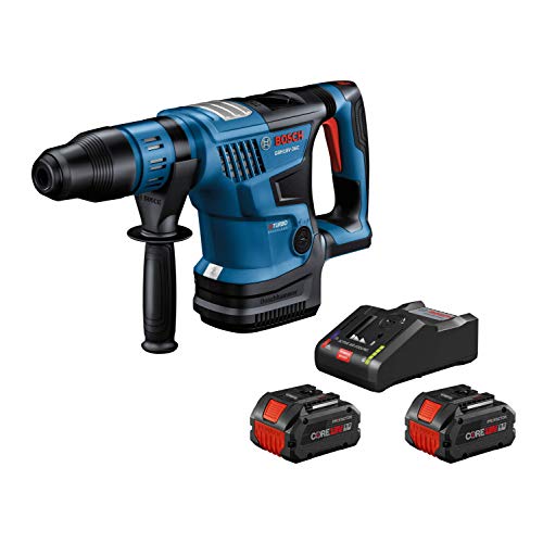 Bosch GBH18V-36CK24-RT 18V PROFACTOR Brushless Lithium-Ion 1-9/16 in. Cordless SDS-max Rotary Hammer Kit with BiTurbo Technology (8 Ah) (Renewed)