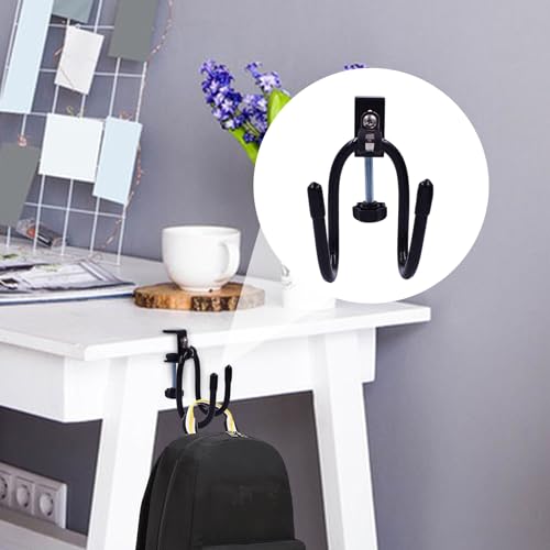 Gancho para suporte de bolsa para montagem em mesa - Clipe de gancho para fone de ouvido para montag