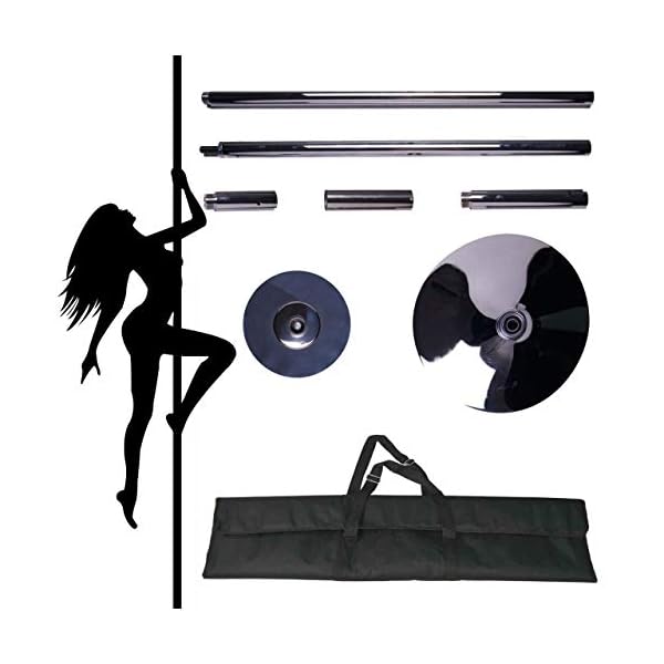 ZSPORT-Portable-Stripping-Pole-Spinning-Static-Dance-Pole-45mm-Fitness-Exercise-Pole-Removable-Fitness-Dancing-Pole-Stripper-Poles-for-Fitness-Club-Party-Pub-Home ZSPORT Portable Stripping Pole Spinning Static Dance Pole - 45mm Fitness Exercise Pole - Removable Fitness Dancing Pole - Stripper Poles for Fitness Club Party Pub Home