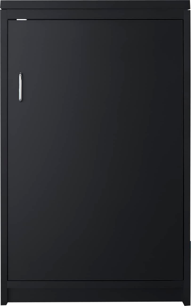 Summit Appliance CWSUITE85R 85" Wide Casework Suite with Refrigerator and Microwave, ADA Height; Trash Receptacle Included; 2.7 cu.ft. All-Refrigerator; Leveling Legs; Black