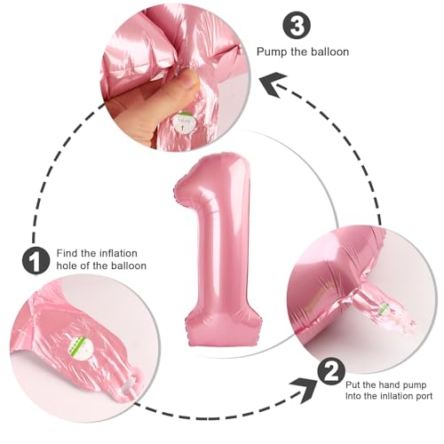Image of Number 0 Balloons Birthday Decorations, 40In Pearl Pink Balloons for Women | Eye-catching Appearance, Perfect Decorative Centerpieces, Convenient Self-sealing Structure, Widely for Various Occasions